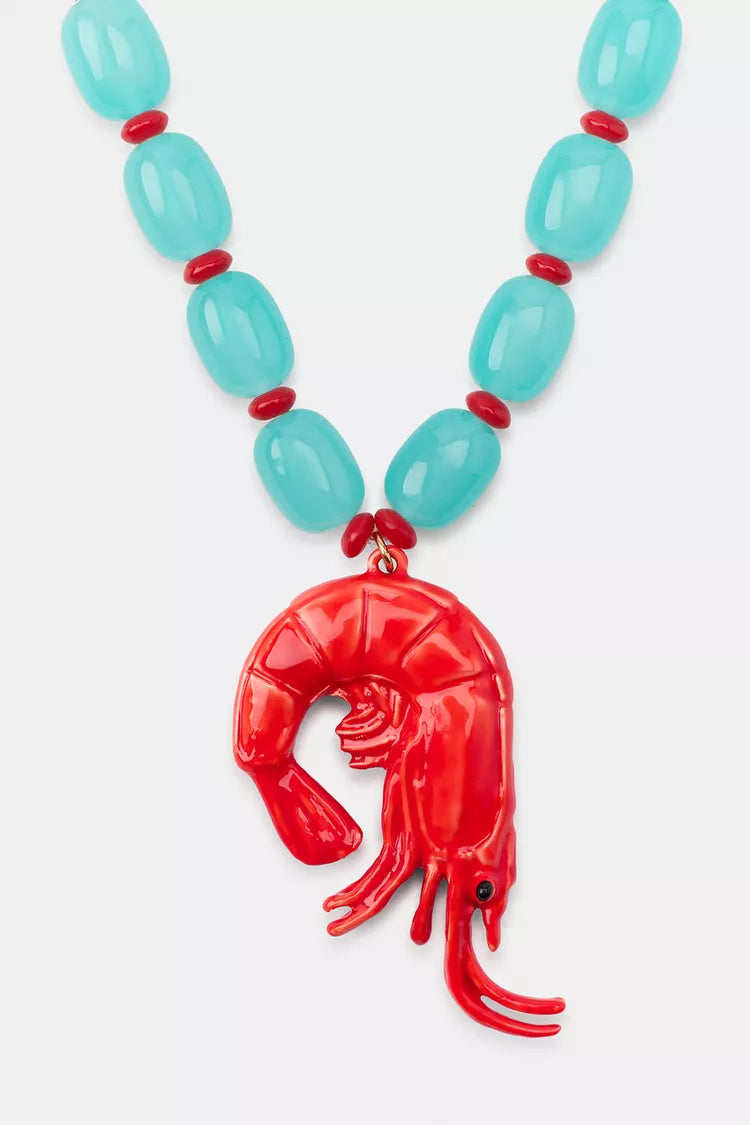 Shrimp Beaded Necklace