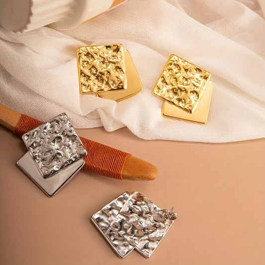 Half n Half Square Stud