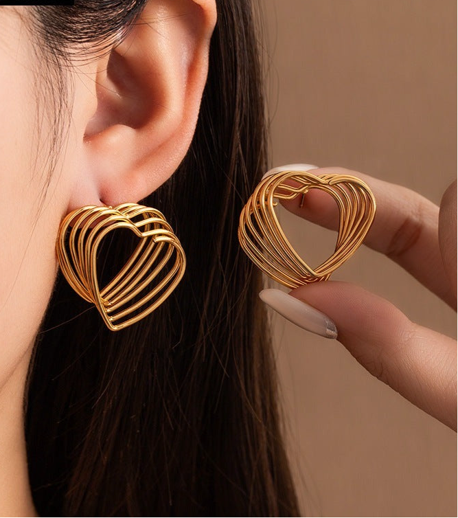 Cage of Heart Studs