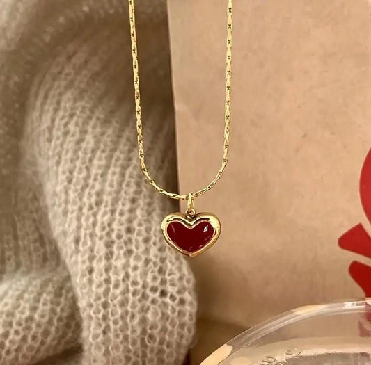 Red Heart Pendant Necklace