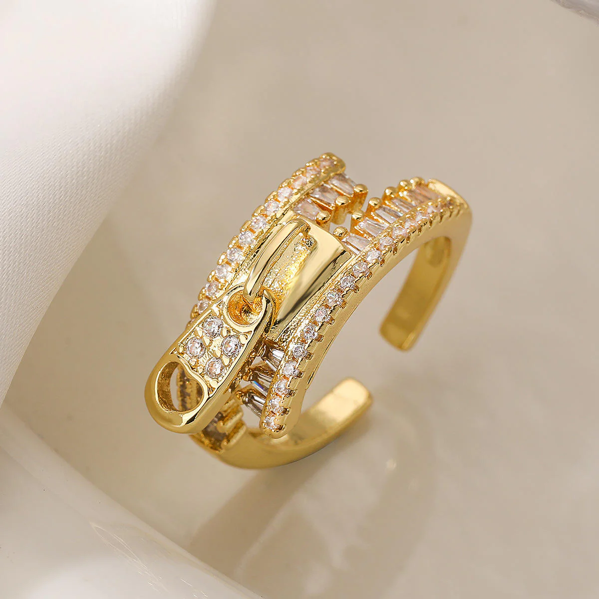 Golden Zip Ring