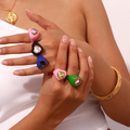 Heart Enamel Ring