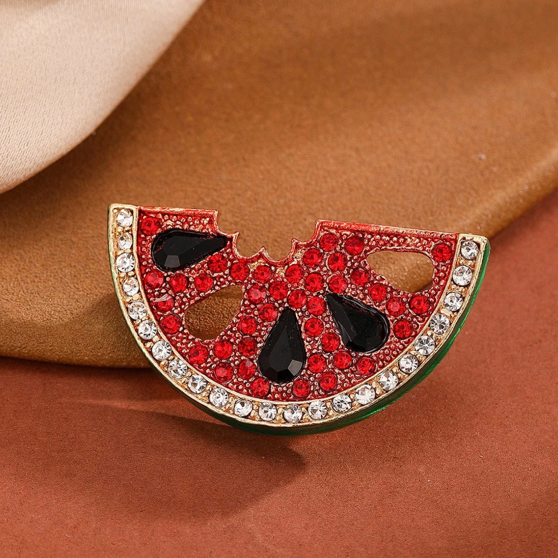 Watermelon Brooch