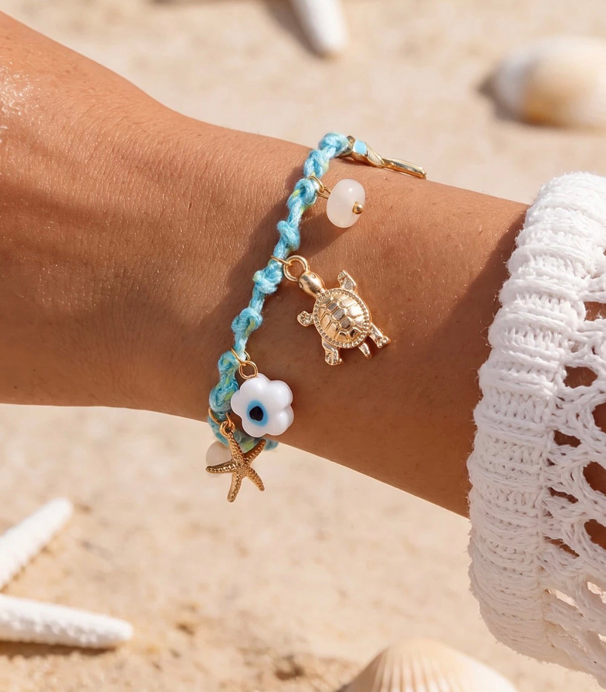 Threaded Charmed Bracelet