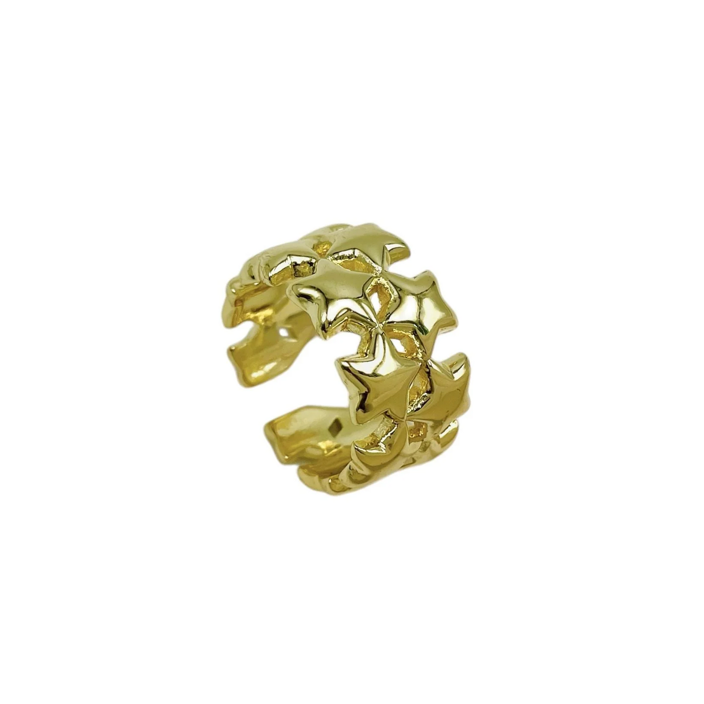 Double Line Star Ring
