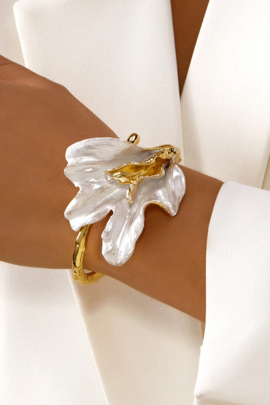 White Lily Cuff Kada