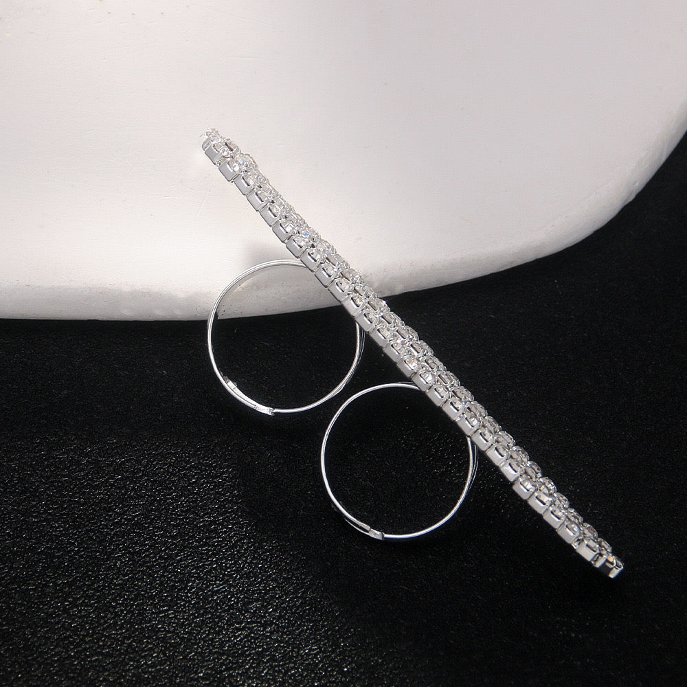 Dazzled Double Finger Ring