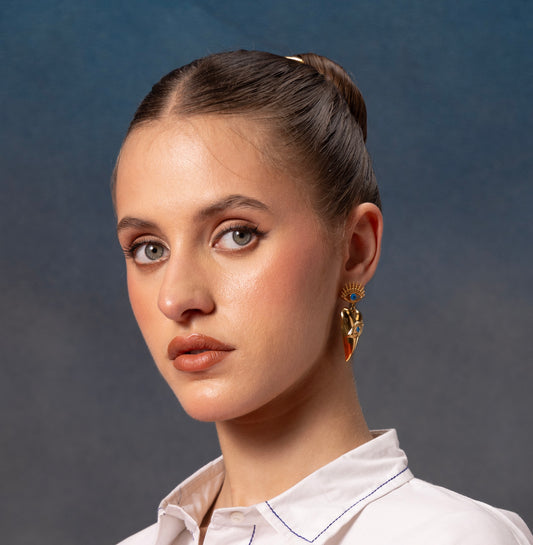 Evil Eye Dangler Earrings