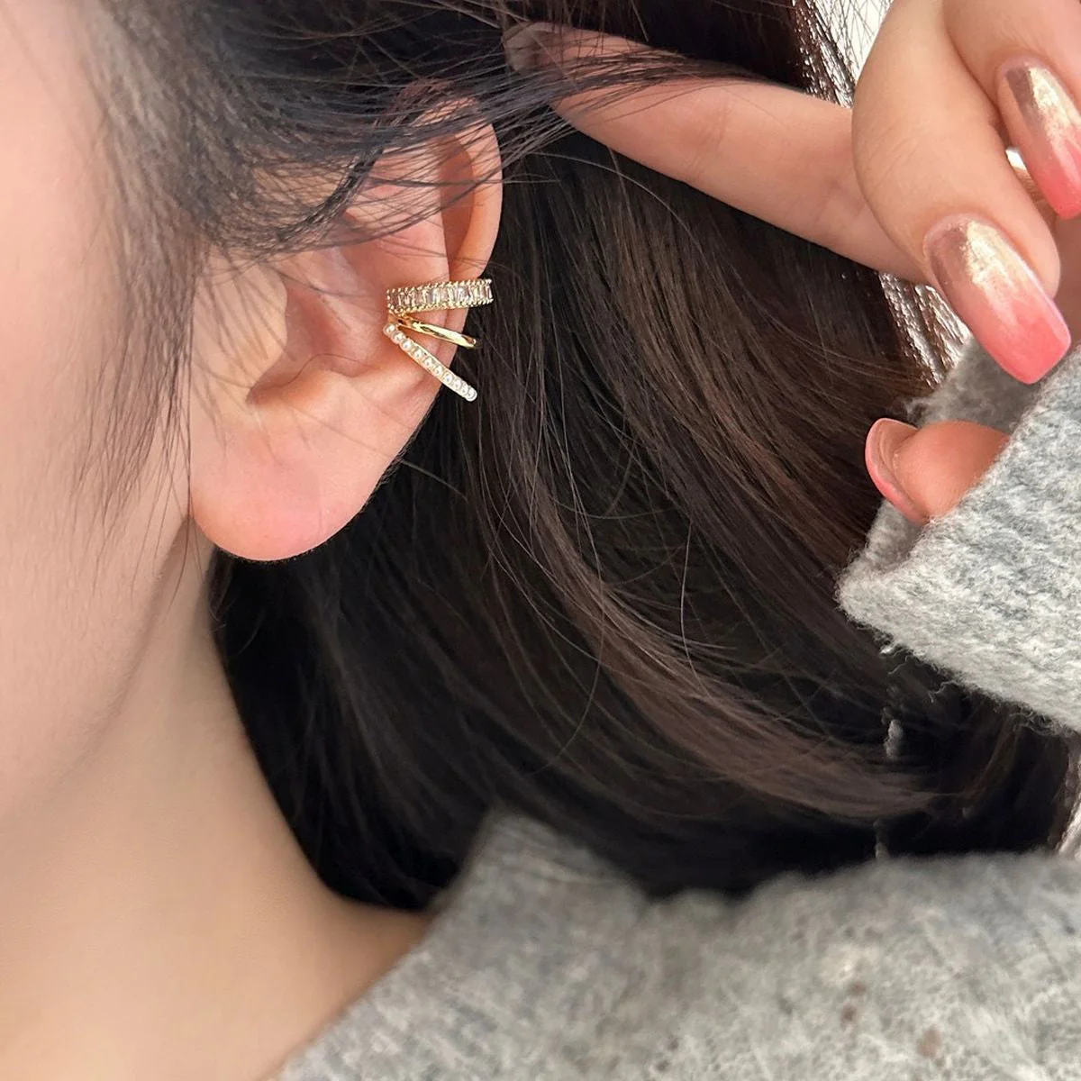 Baguette Earcuff(Single)