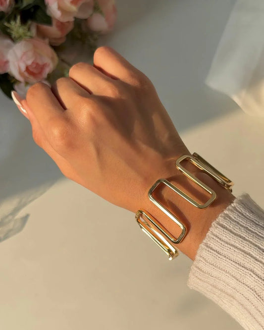Rectangular Circular Bracelet