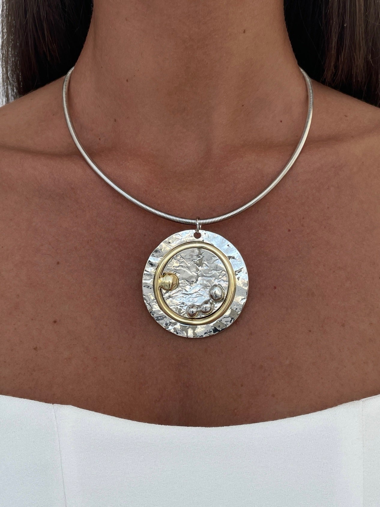 Round Ring Necklace