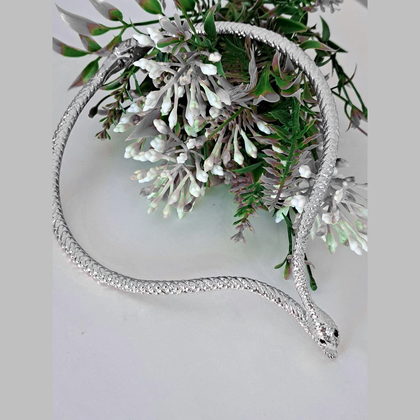 Silver Snake Choker