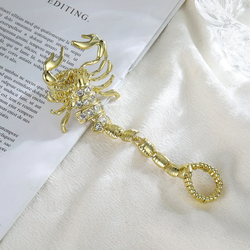 Scorpion Chained Ring