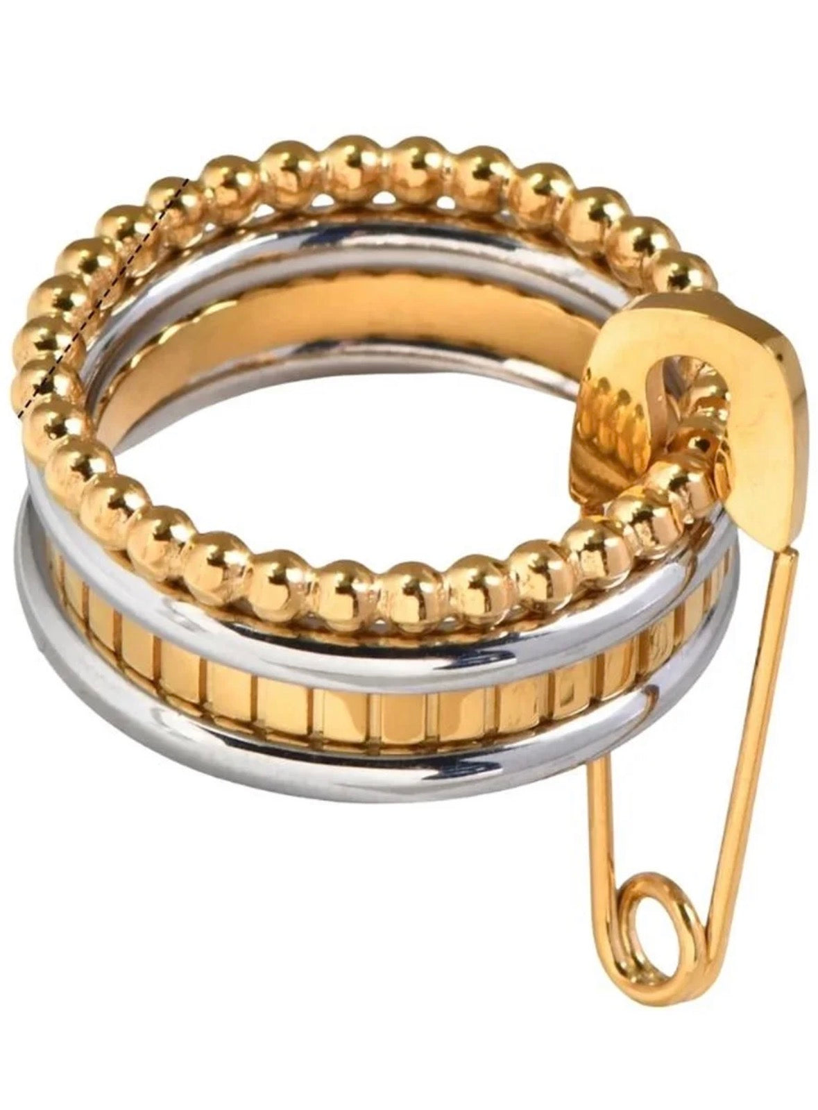 Four Line Safety Pin Ring