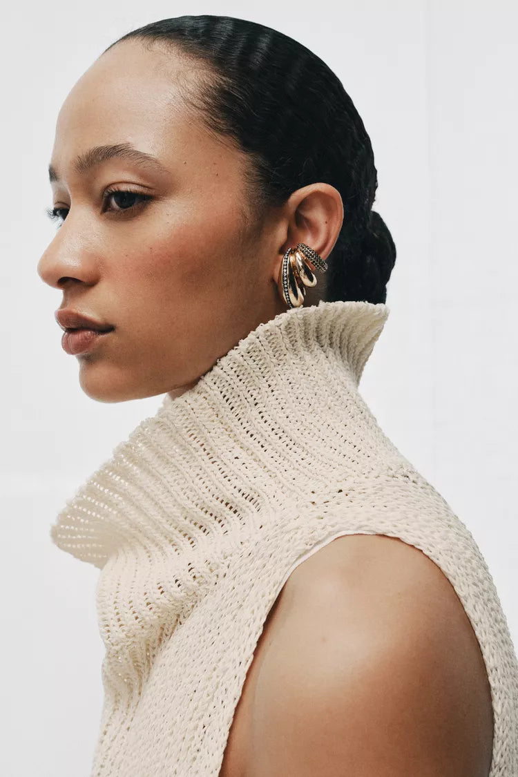 Triple Line Cuff Earrings