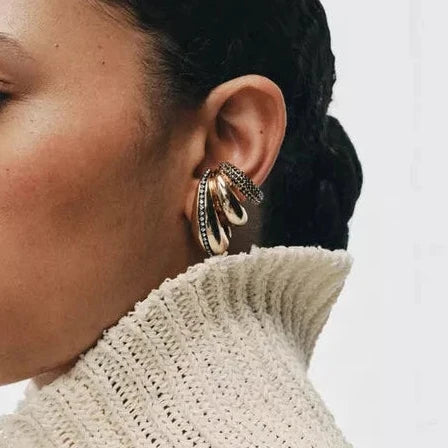 Triple Line Cuff Earrings