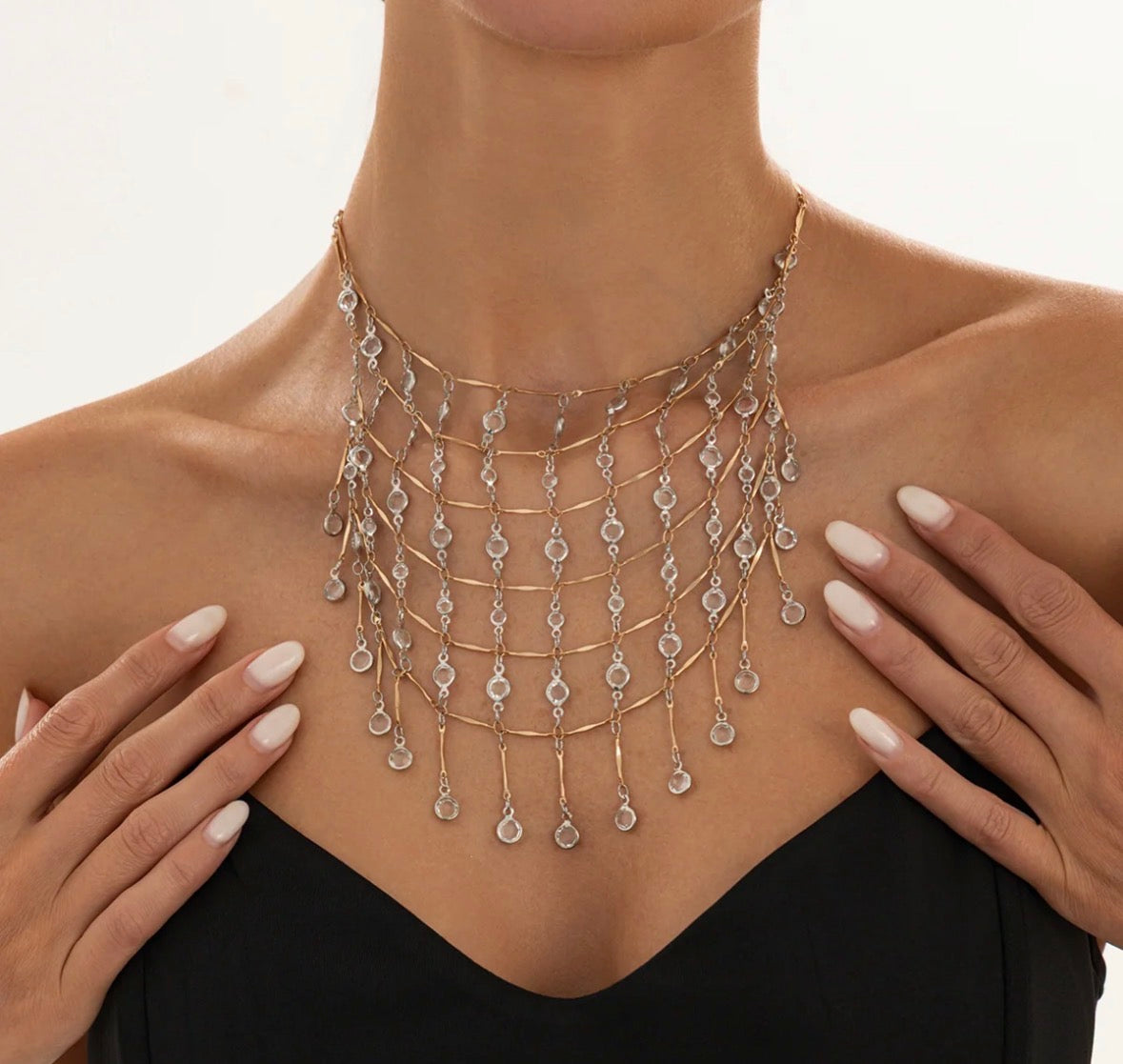 Metal Droplets Necklace