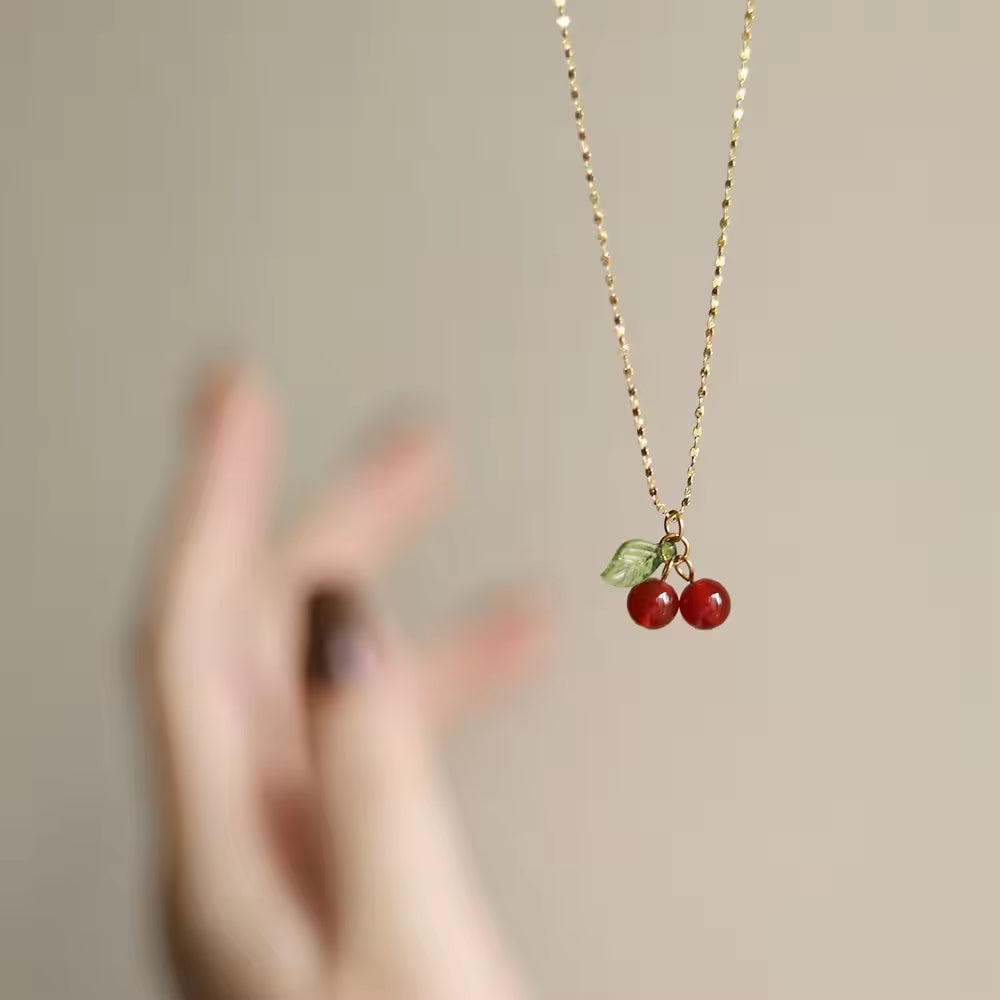 Cherry Pendant Necklace