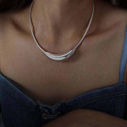 Silver Robotic Necklace
