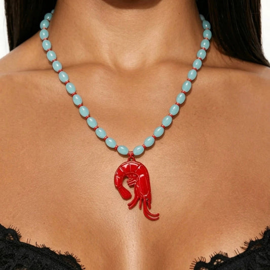 Shrimp Beaded Necklace