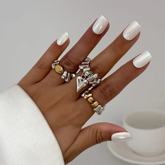 Pebble Ring Set of 3