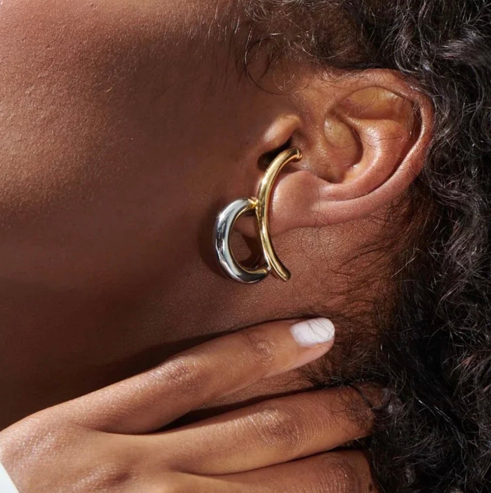Arc Lines Dainty Earrings