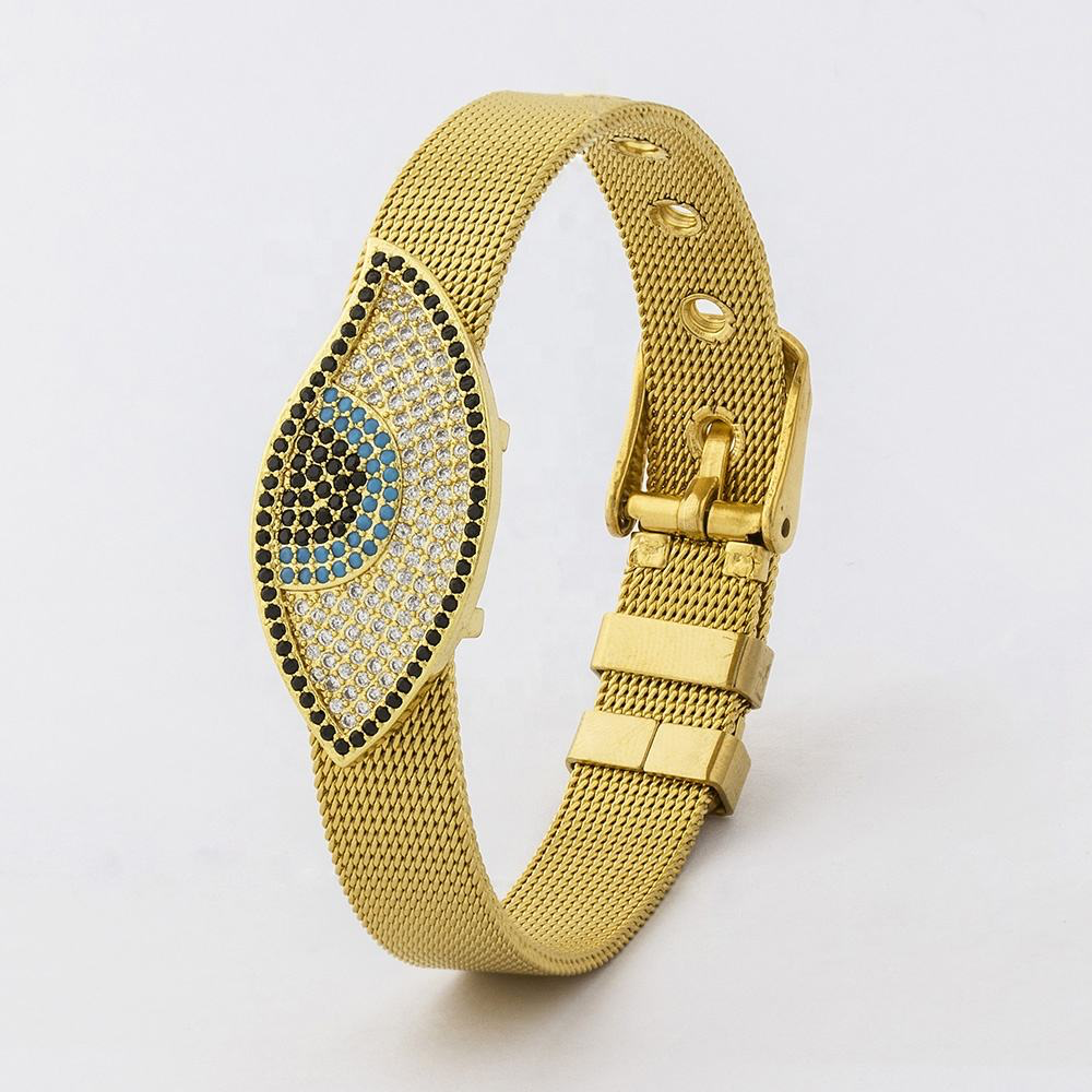 Evil Eye Watch Wrap Bracelet