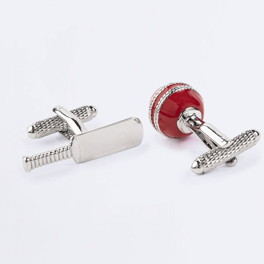 Cricket Bat and Ball Cufflink