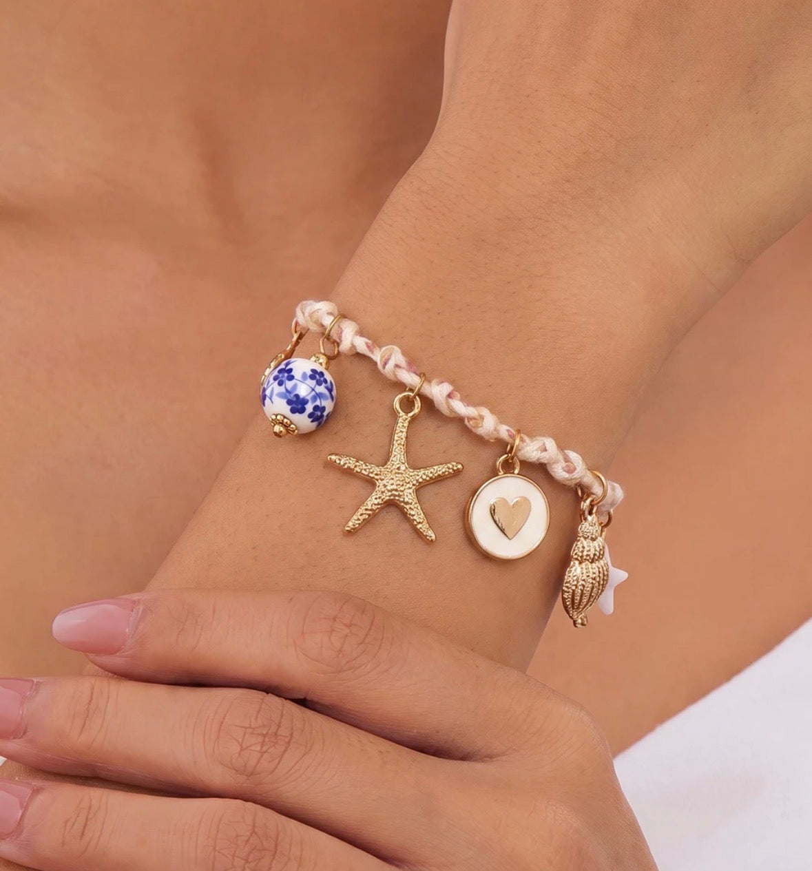 Threaded Charmed Bracelet