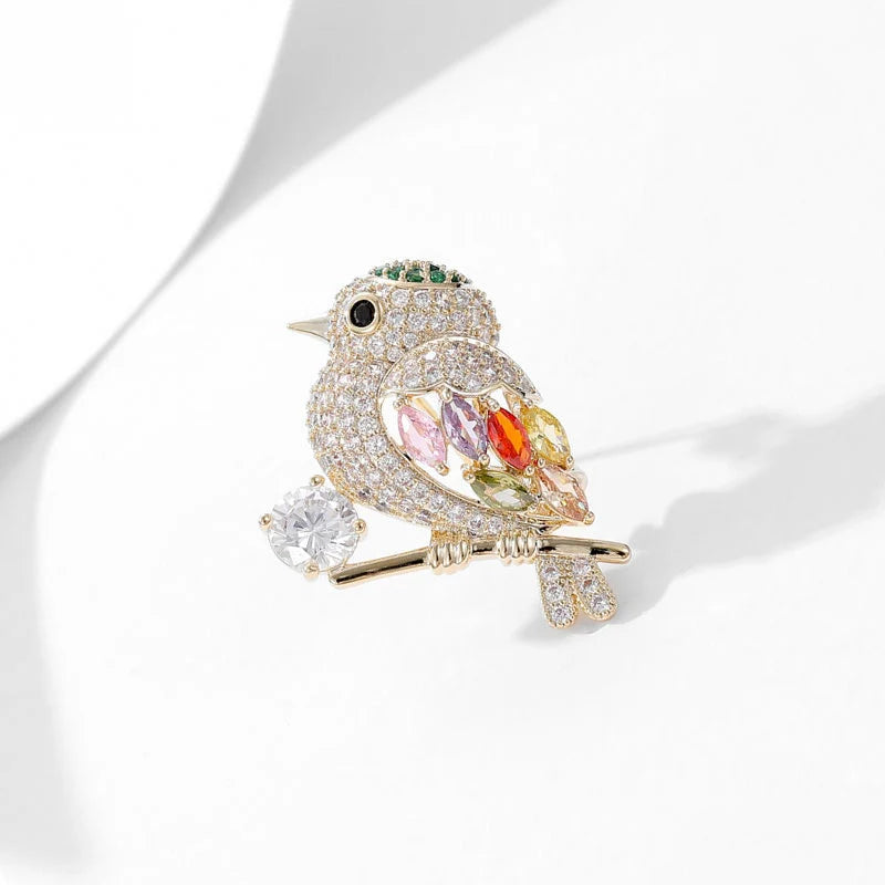 Little Magpie Brooch