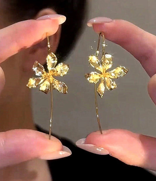 Flower Cliper Earrings