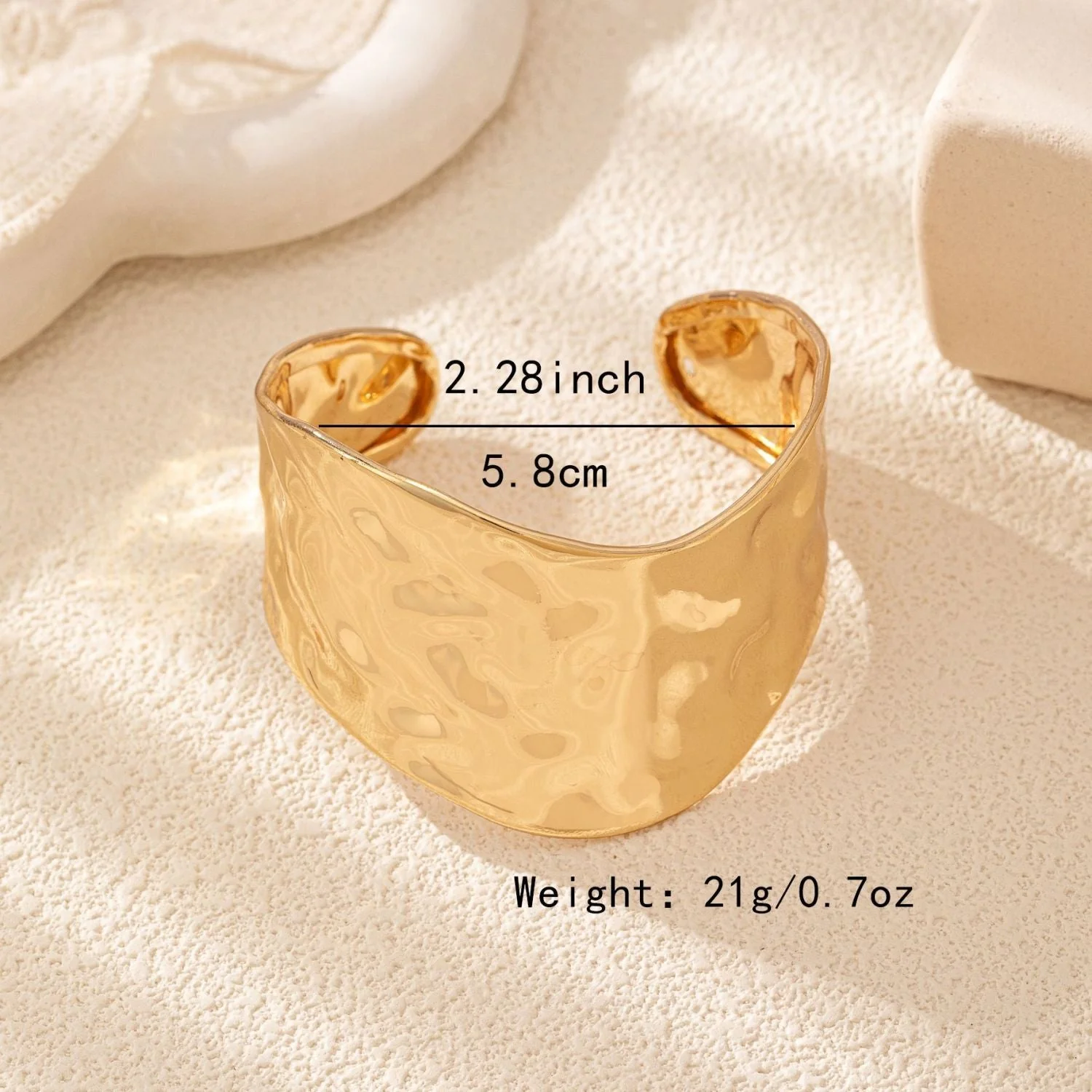 Golden Dented Cuff