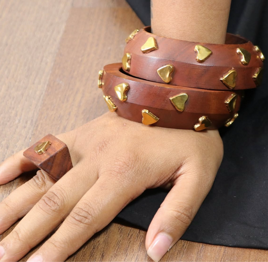 Wooden Heart Kada