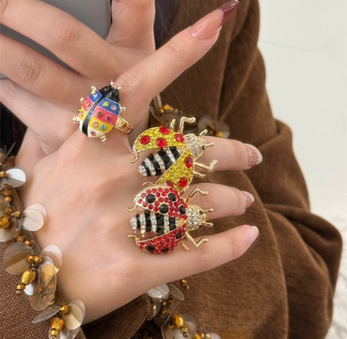 Red Bug Ring