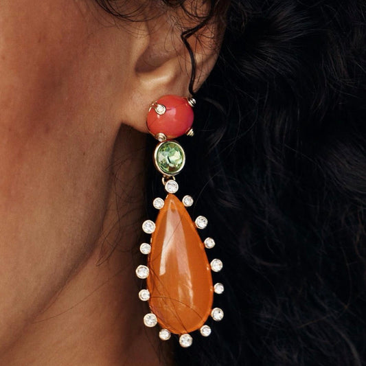 Orange Candy Earrings