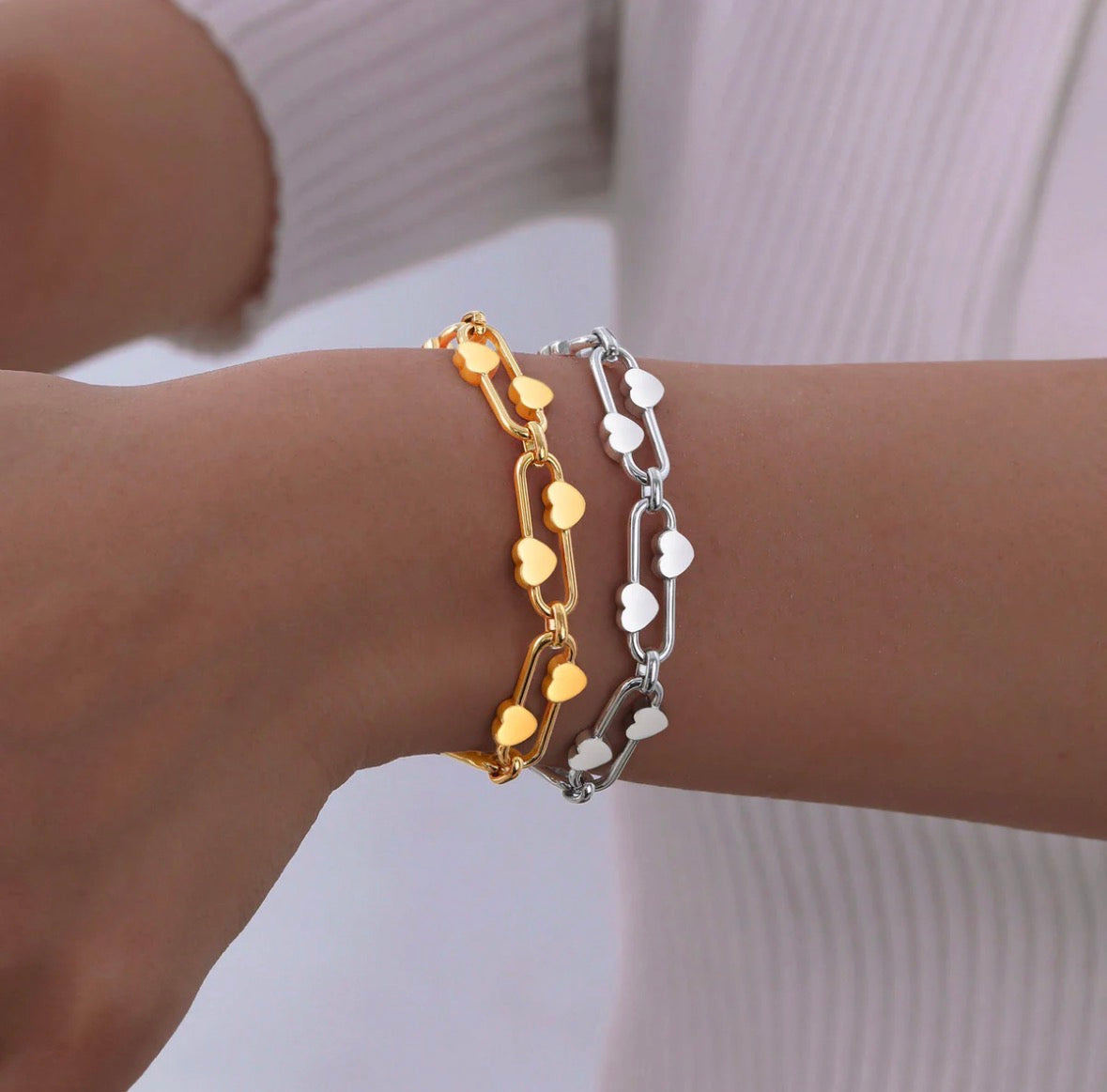 Heart Clip Bracelet