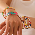 Geometric Rainbow Bracelet