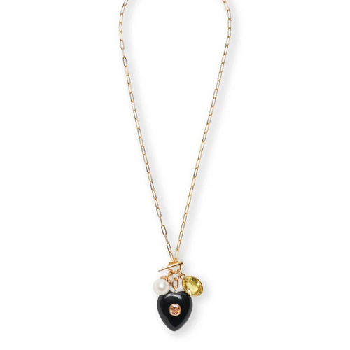 Black Heart Pendant Necklace