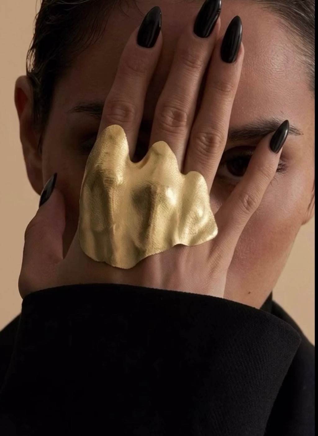 Hot Stuff Asymmetrical Plated Ring