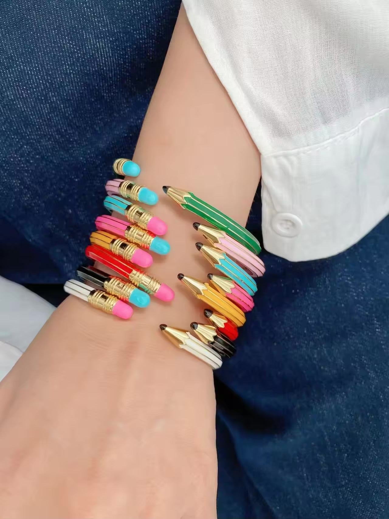 Pencil Cuff Bracelet