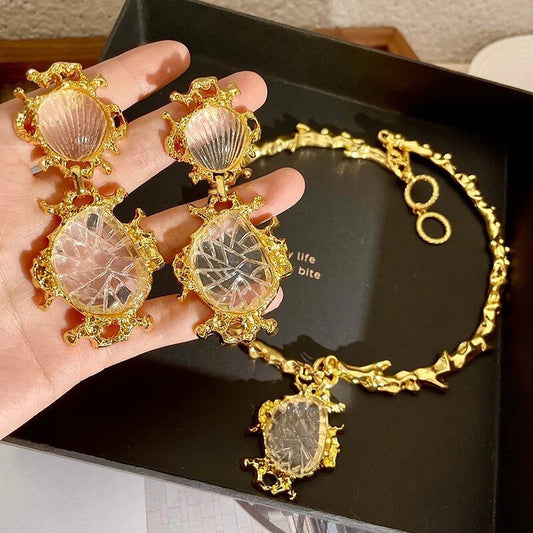 Crystal Earring and Necklace