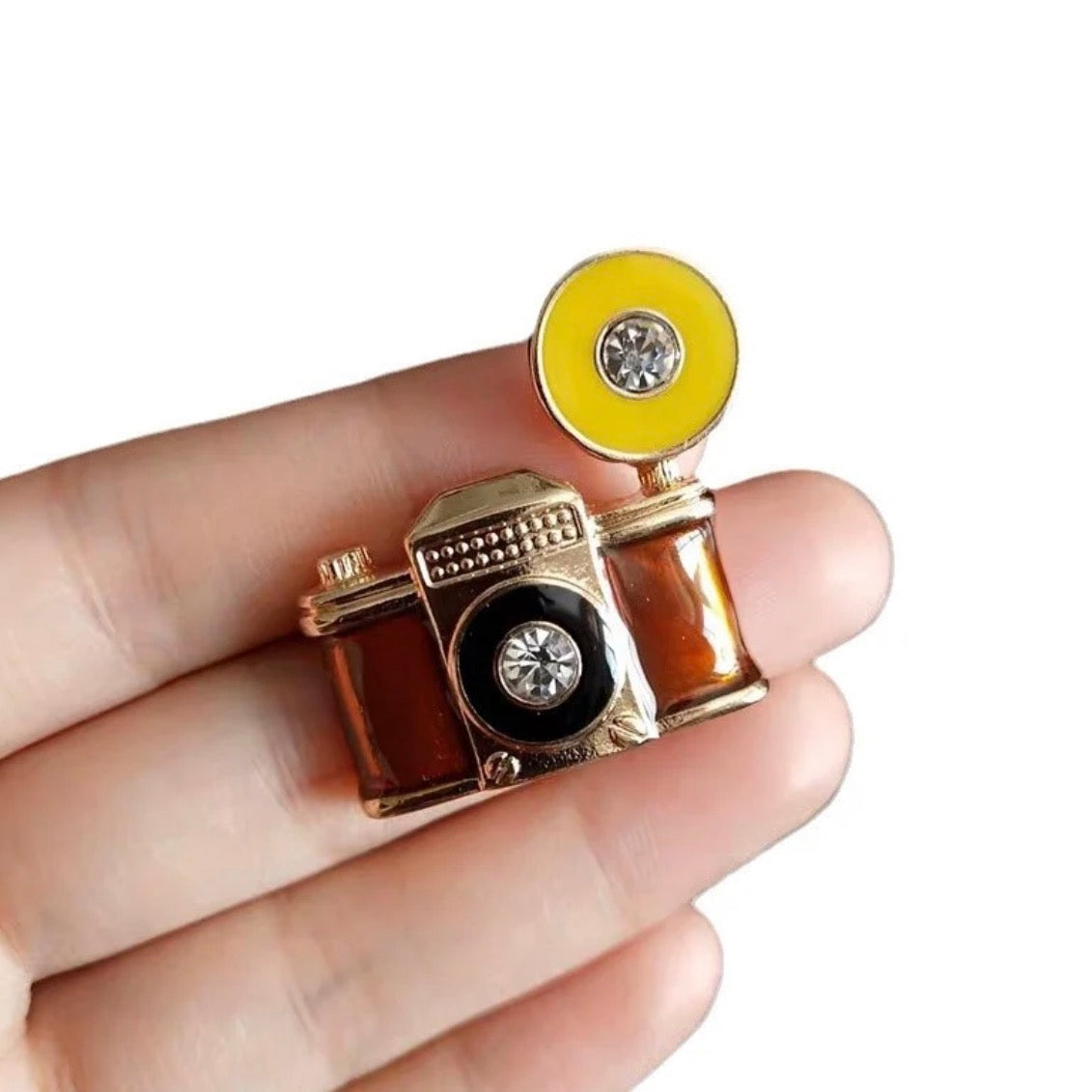 Camera Brooch