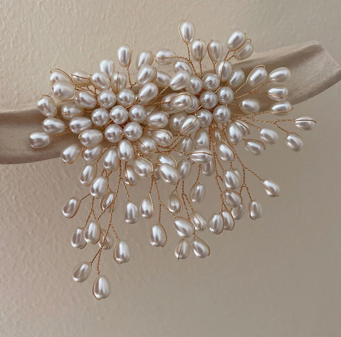 Pearl Shower Teardrop Earrings