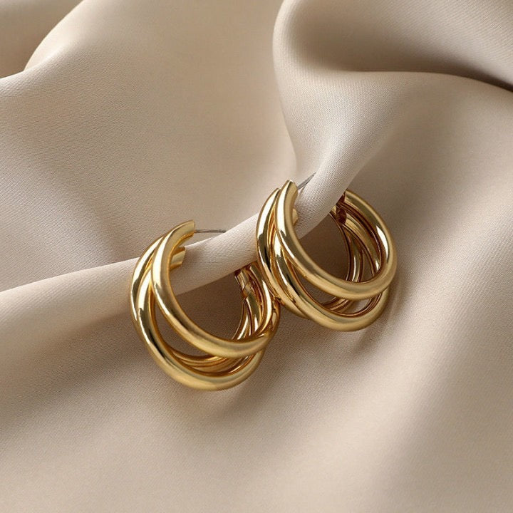 Triple Layered Hoops