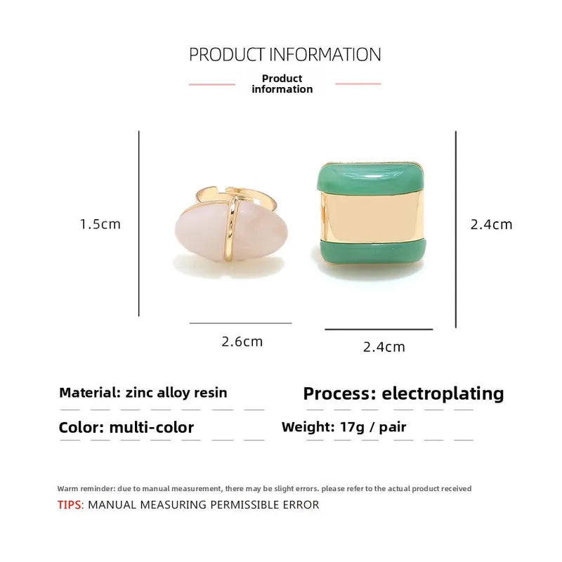 Cloud Matcha Ring set of 2