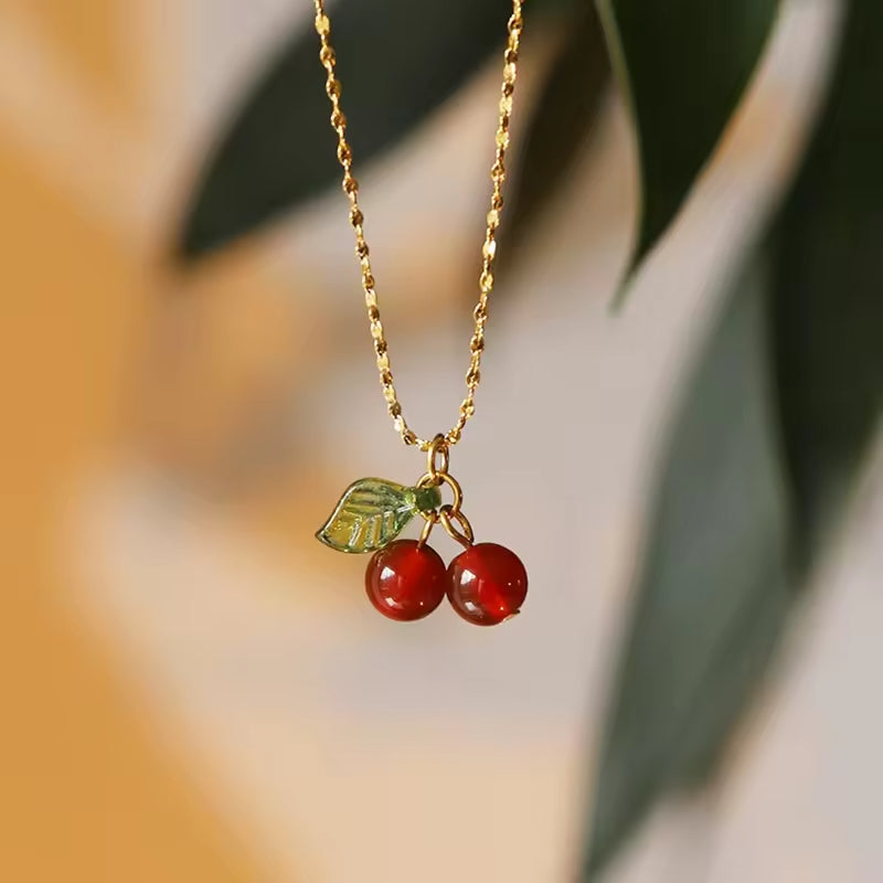 Cherry Pendant Necklace
