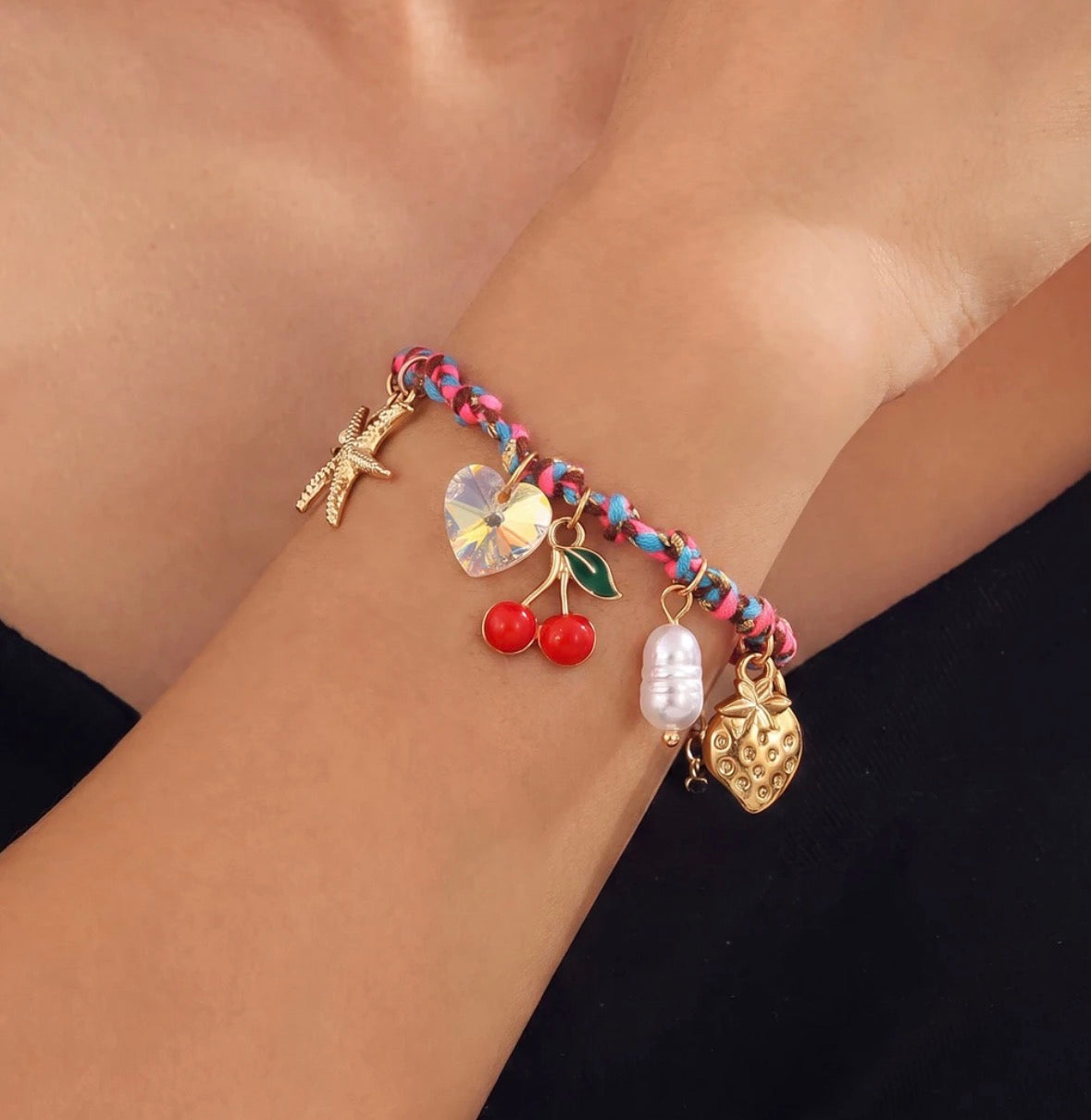 Threaded Charmed Bracelet