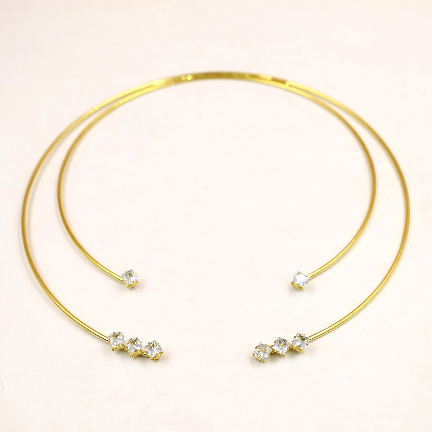 Diamond Double Line Choker