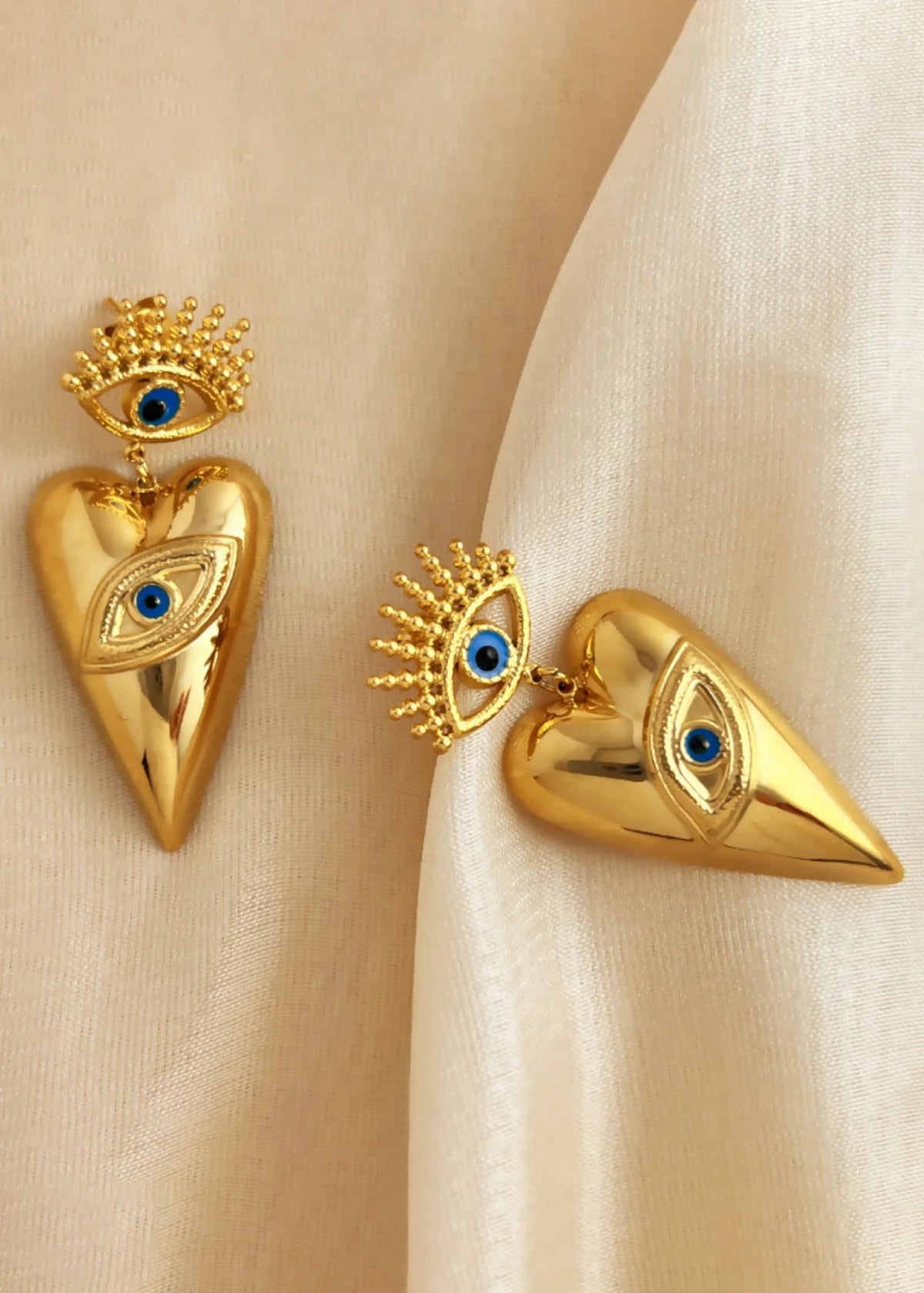 Evil Eye Dangler Earrings